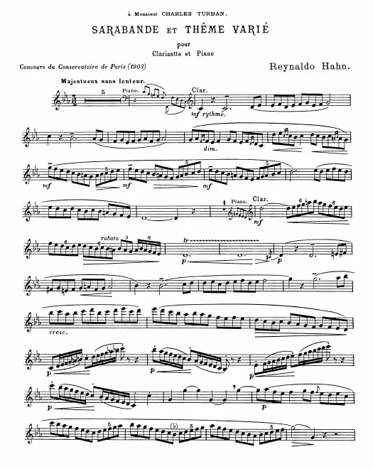 Complete Score and Clarinet Part