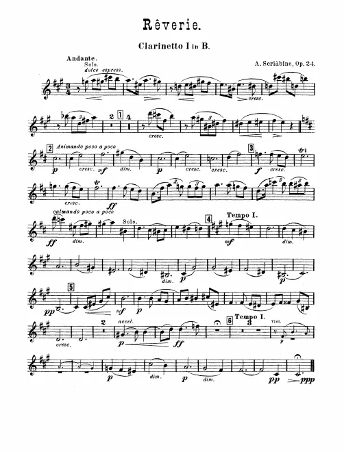 Clarinet 1, 2 (B♭)