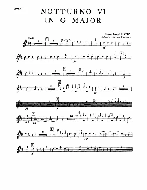 Horn 1, 2 (G/C)