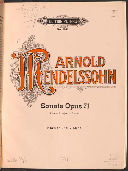 Piano Score and Violin Part (color)