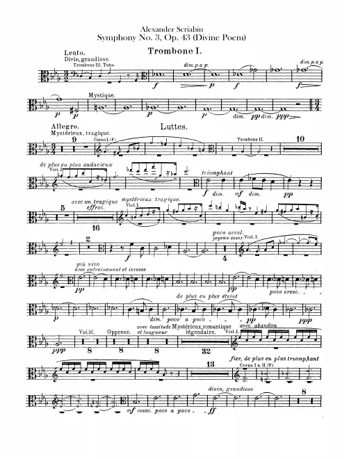 Trombone 1, 2, 3, Tuba