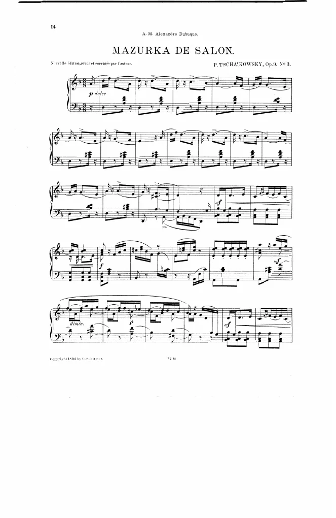 3. Mazurka de Salon (Tempo giusto)