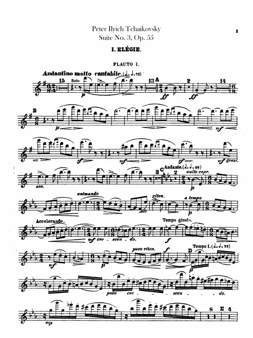 Flute 1, 2, 3