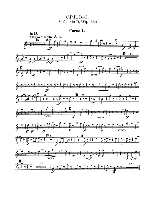 Horn 1, 2 (D)