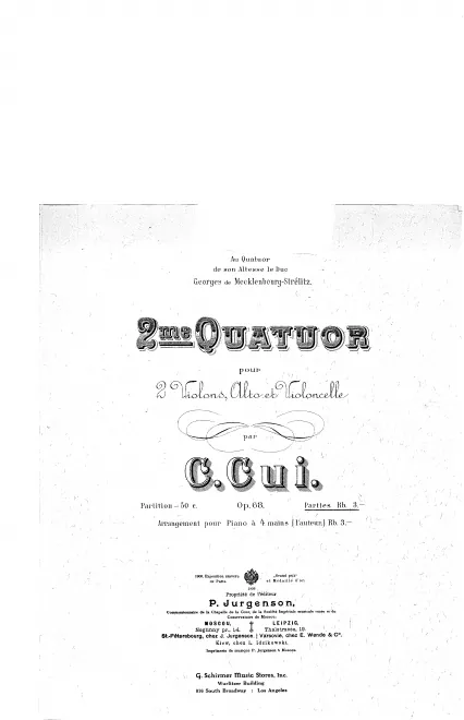 Front and back cover pages for collection of parts