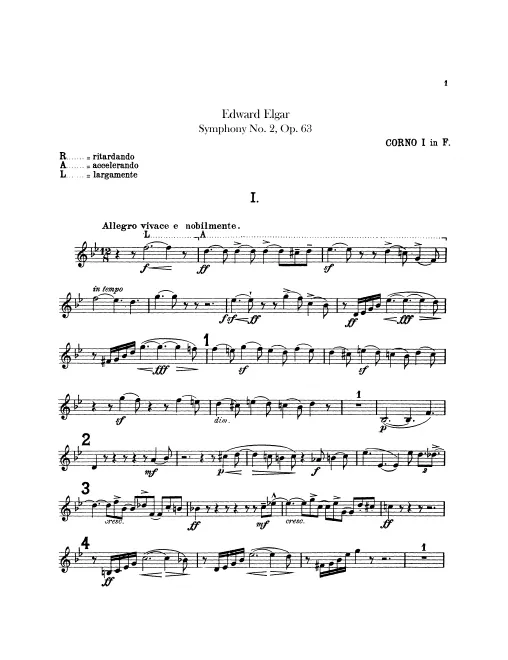 Horn 1, 2 (F)