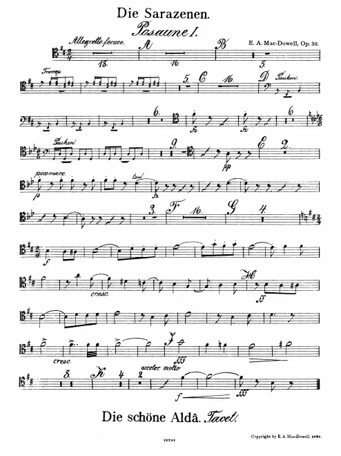 Trombone 1, 2, 3, Tuba