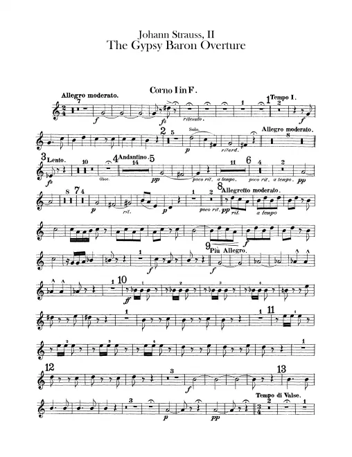 Horn 1, 2, 3, 4 (F)