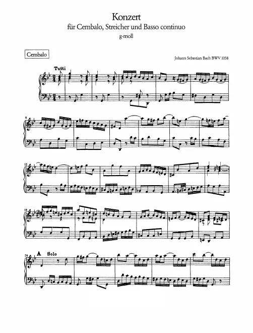 Harpsichord solo