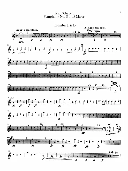 Trumpet 1, 2 (D)