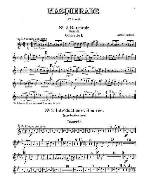 Cornet 1, 2 (B/A)