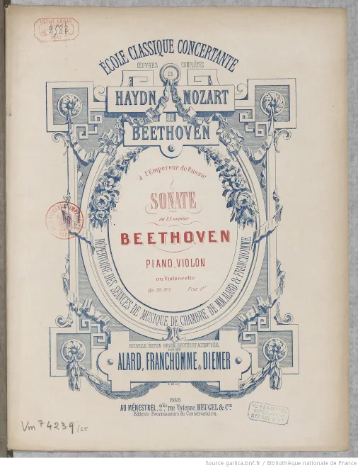 Complete Score, Violin, Cello (alternate) parts