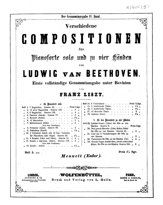 Heft 5. Minuet, WoO 82