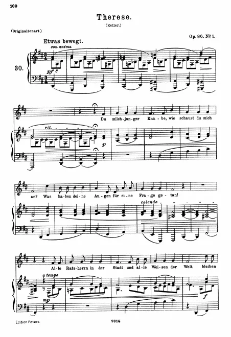 1. Therese (, original key)