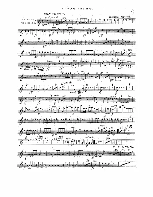 Horn 1, 2 (A/E)