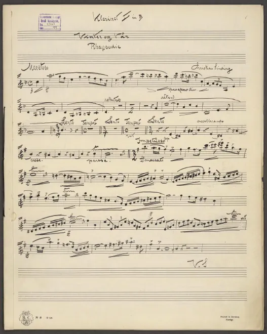 Clarinet 1, 2, Bass Clarinet (B)
