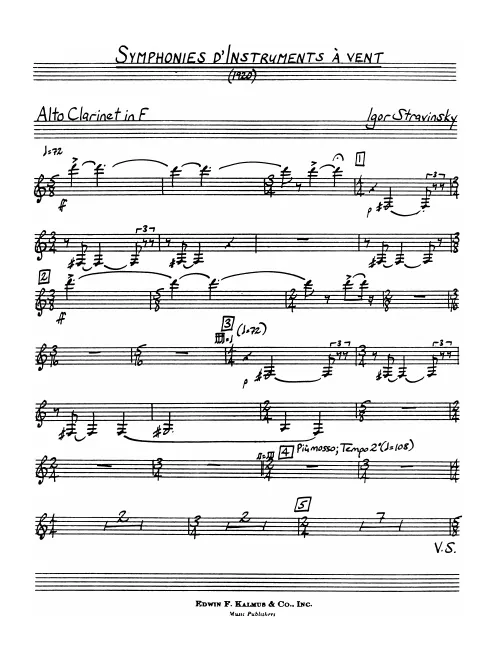 Alto Clarinet (F)