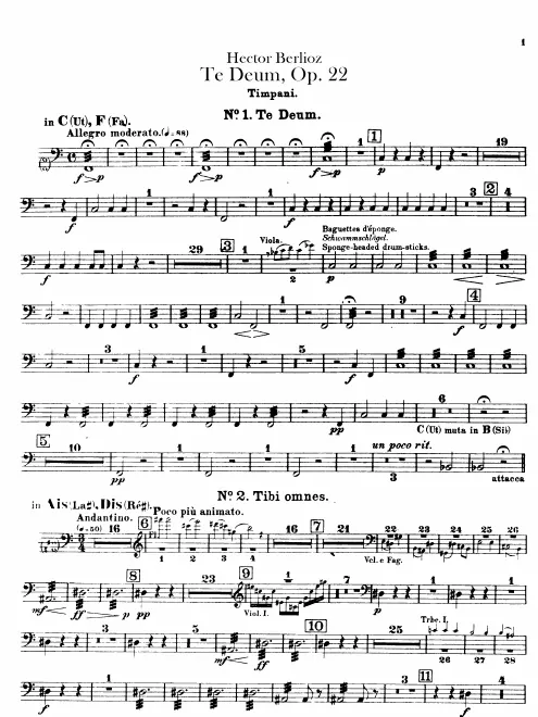Timpani, Cymbals and Bass Drum, Snare Drum