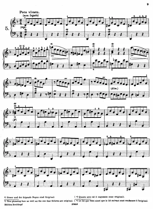 3. Præludium in , BWV 926
