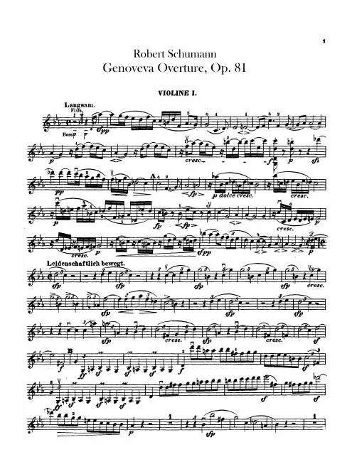 Violins I, II