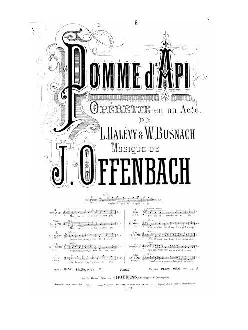 No.6(b), Rondeau: "J'en prendrai un, deux, trois"