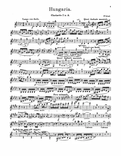 Clarinet 1, 2 (A)