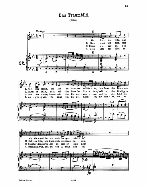 Complete Score (original / high voice, )