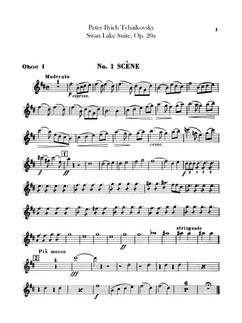 Oboe 1, 2