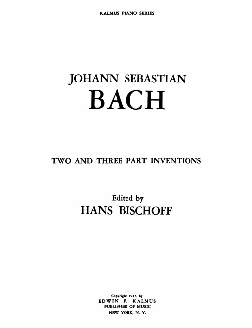 Complete Score (without Preface and Footnotes)