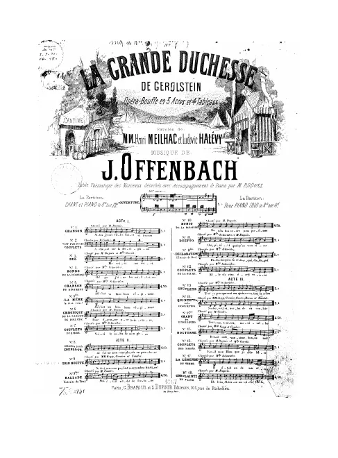 No.1, Chanson: "Allez, jeunes filles" (Act I, No.1b)