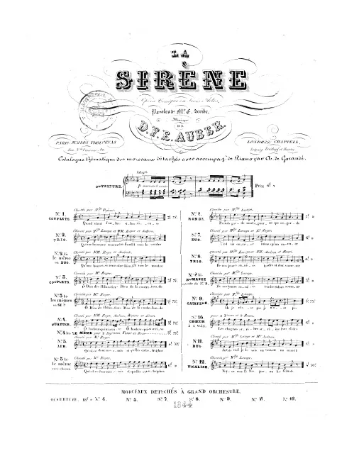 No.3bis, Couplets: "Une idée..." (B♭ major)