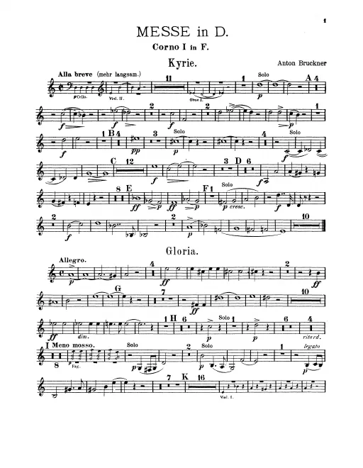 Horn 1, 2 (F)