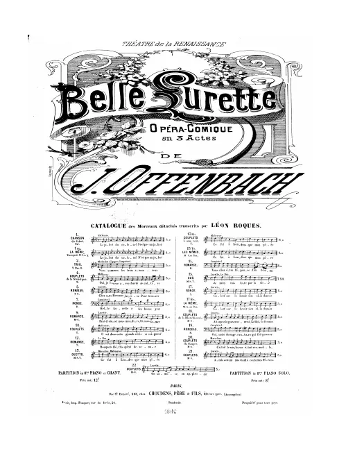 No.21, Couplets de Belle Lurette: "Amis suivait nos vieill's coutumes" (Act III, No.21b)