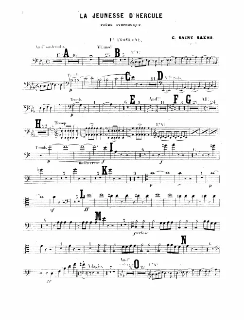 Trombone 1, 2, 3, Tuba