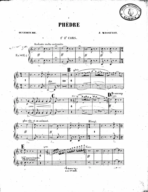 Horn 1/2 (G), 3/4 (D)