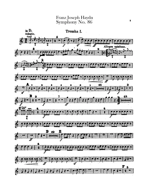 Trumpet 1, 2 (D)