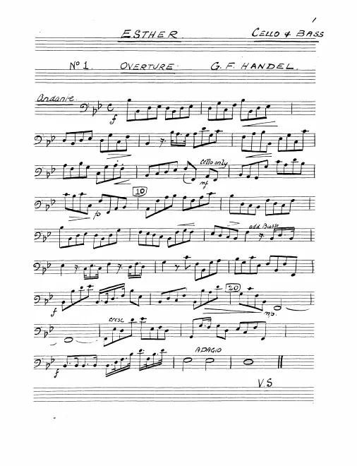 Continuo/Cellos/Basses