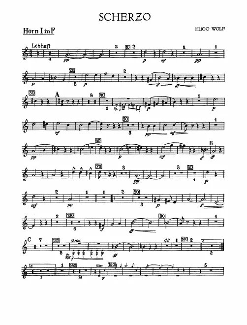 Horn 1, 2, 3, 4 (F)