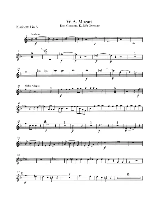 Clarinet 1, 2 (A)