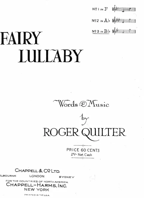 Complete Score (Version for High Voice in B-flat)