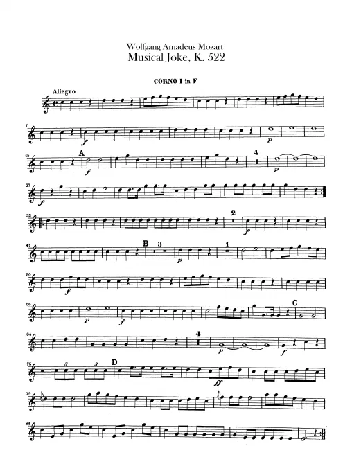 Horn 1, 2 (F)