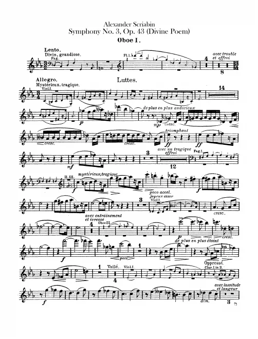 Oboe 1, 2, 3