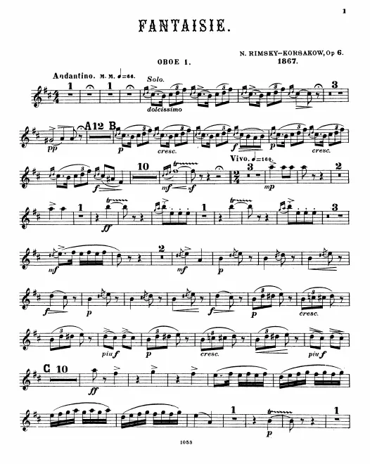 Oboe 1, 2