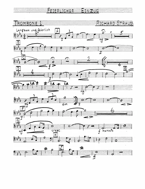 Trombone 1, 2, 3, 4