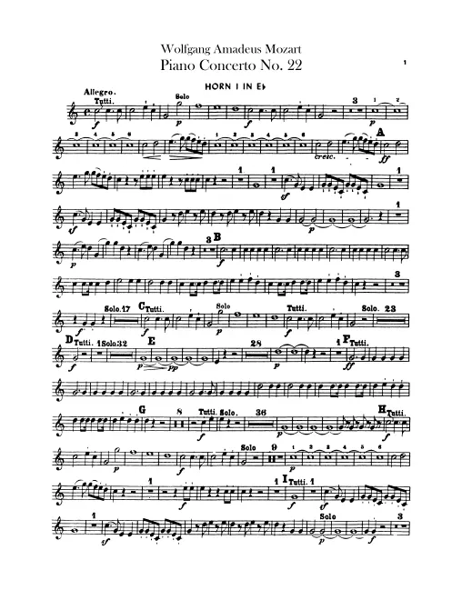 Horn 1, 2 (E)