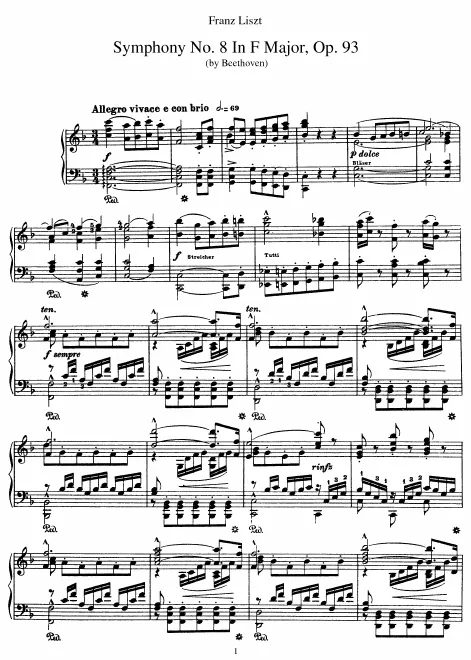 Complete Score (S.464/8)