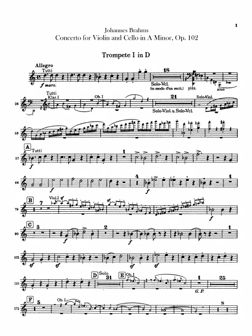 Trumpet 1, 2 (D)