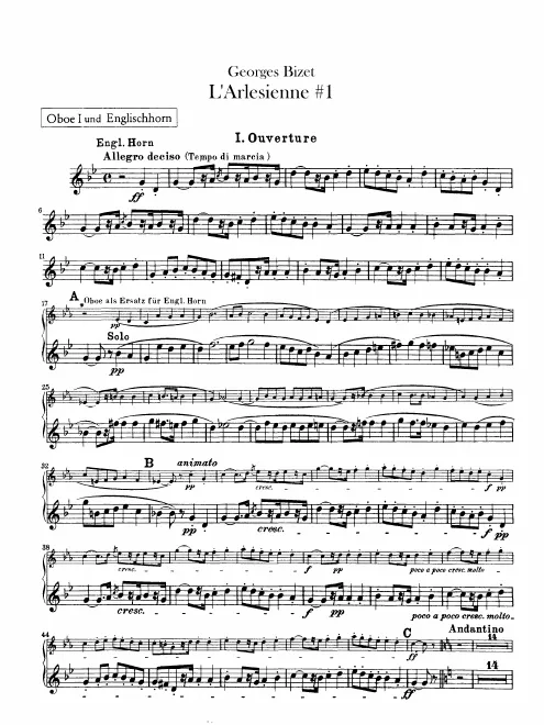 Oboe 1, 2/English Horn