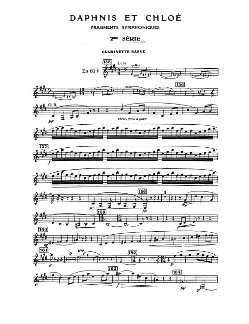 Bass Clarinet (B, Onstage)