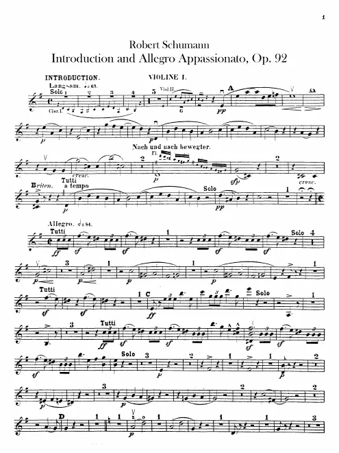Violins I, II